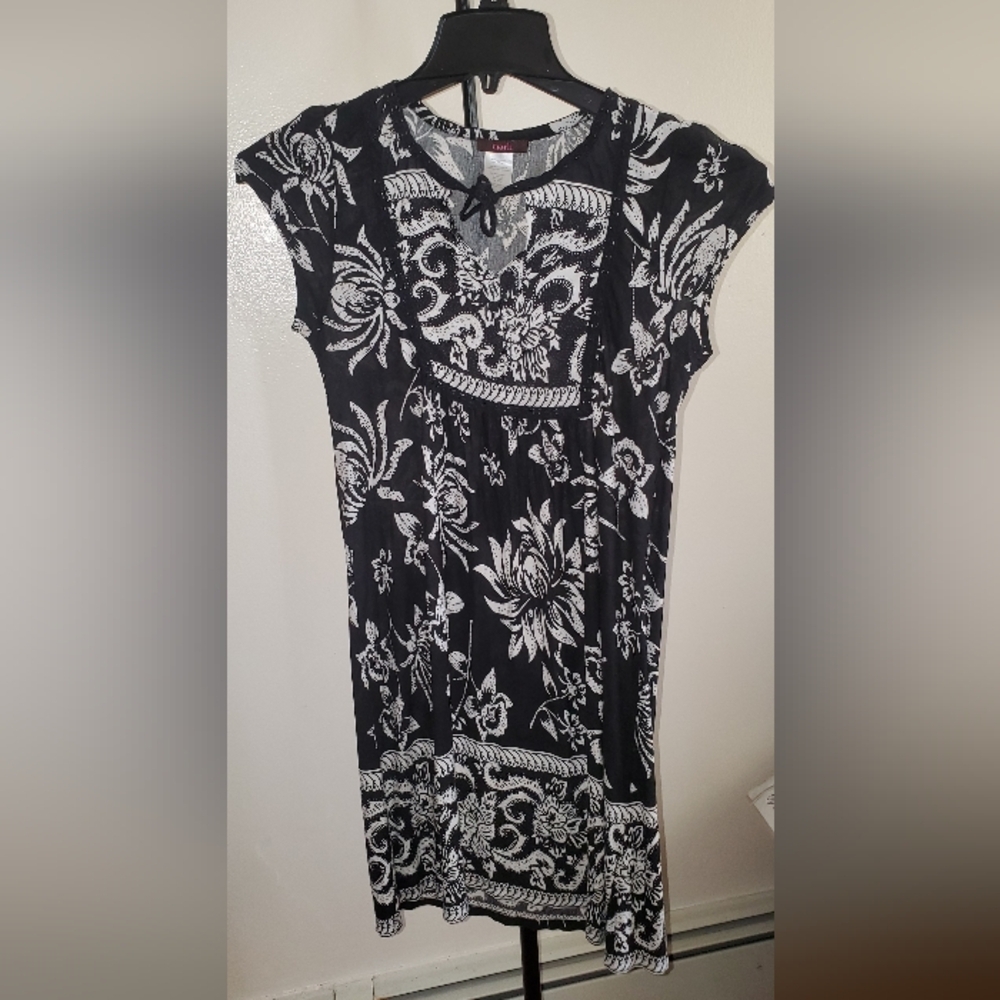 Mark Black And White Dress Womens M